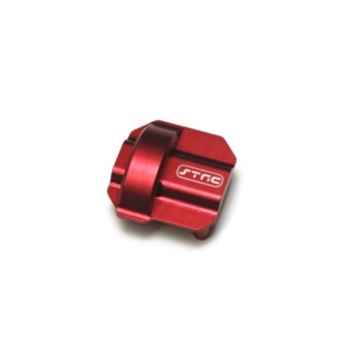 ST Racing Axial SCX10 II Diff Cover, red aluminum