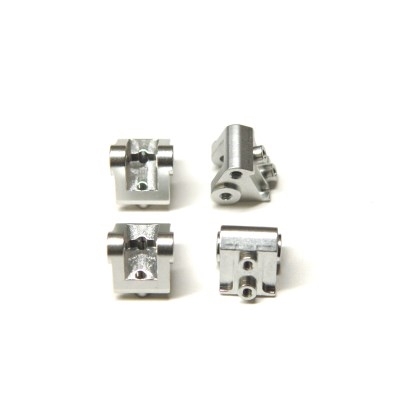 ST Racing Axial SCX10 II Lower Link/Shock Mount, silver aluminum