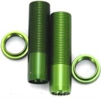 ST Racing Axial Wraith Shock Bodies And Collars, Green Aluminum (2)