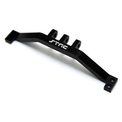 SCX10 Rear Upper Link Mounts, black aluminum (2)