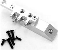 ST Racing Axial Wraith Front Servo/Upper Link Mount, Silver Aluminum
