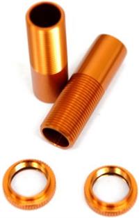 ST Racing Axial Exo Terra Front Shock Bodies, orange aluminum (2)