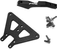 ST Racing Axial Exo Terra Front Chassis Brace, black aluminum (2)