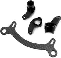 ST Racing Axial Exo Terra HD Steering Bellcranks, black aluminum (2)