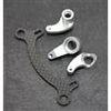 ST Racing Axial Exo Terra HD Steering Bellcranks, silver aluminum(2)