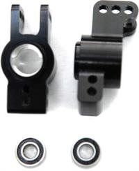 ST Racing Axial Exo Terra Rear Hub Carriers, black aluminum (2)