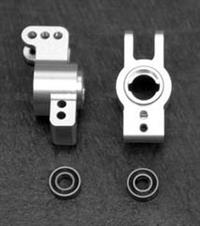 ST Racing Axial Exo Terra Rear Hub Carriers, silver aluminum (2)