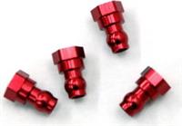 ST Racing SC10/B4/T4 Aluminum Upper Shock Mounts, Red