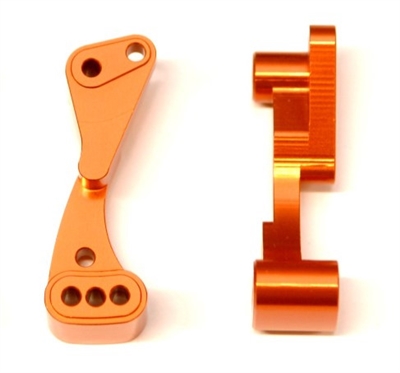 ST Racing DR10 Wheelie Bar Mount, Orange Aluminum (2)