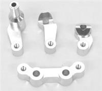 ST Racing SC10 4x4 Steering Bellcrank Set, Silver Aluminum (4 Pcs)