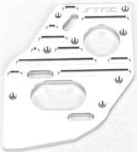 ST Racing SC10 4x4 Heatsink Finned Motor Plate, Silver Aluminum