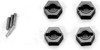 ST Racing SC10 4x4 Hex Adapters, Gunmetal Aluminum W/Pins (4)