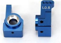 ST Racing SC10 4x4 Rear Hub Carriers-0.5 Degree, Blue Aluminum (2)