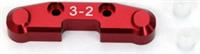 ST Racing SC10 4x4 Rear Arm Mount (3-2), Red Aluminum With Inserts