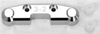ST Racing SC10 4x4 Rear Arm Mount (3-2), Silver Aluminum With Inserts