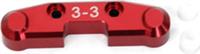 ST Racing SC10 4x4 Rear Arm Mount (3-3), Red Aluminum With Inserts