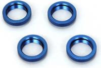 ST Racing SC10 4x4 Shock Spring Collars, Blue Aluminum (4)