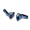 ST Racing DR10 Steering Knuckles, Blue Aluminum