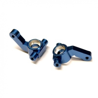 ST Racing DR10 Steering Knuckles, Blue Aluminum