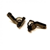ST Racing DR10 Steering Knuckles, Black Aluminum