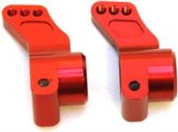 ST Racing SC10 Rear Hub Carriers, Red Aluminum (2)