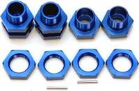 ST Racing SC10 17mm Hex Conversion Kit, Blue Aluminum (4 Pieces)