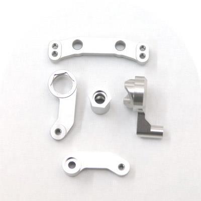 ST Racing SC10/B4/T4 Steering Bellcrank Set, Silver Aluminum