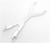 ST Racing SC10 Battery Strap, Silver Aluminum