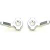 ST Racing Blitz Inline Style Strong Knuckles, Silver Aluminum (2)