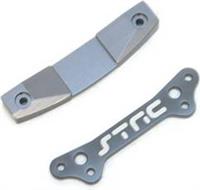 ST Racing Blitz Front And Rear Chassis Brace, Gunmetal Aluminum