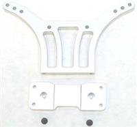 ST Racing Blitz Heavy Duty Rear Shock Tower, Silver Aluminum