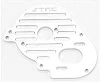 ST Racing XXX-SCT Heatsink Finned Motor Mount Plate, Silver Aluminum