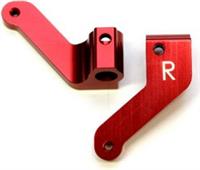 ST Racing XXX-SCT Front Steering Blocks, Red Aluminum