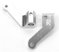 ST Racing XXX-SCT Front Steering Blocks, Silver Aluminum