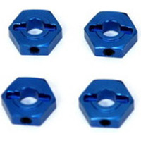 ST Racing Ten SCTE 2.0 Hex Adapters, Blue Aluminum With Pins (4)