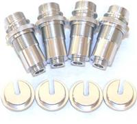 ST Racing CR01 Land Cruiser Threaded Shock Kit (4), Silver Aluminum