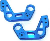 ST Racing CR01 Land Cruiser Bumper Brackets (2), Blue Aluminum