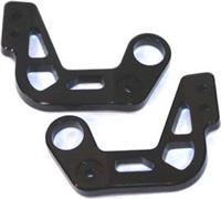 ST Racing CR01 Land Cruiser Bumper Brackets (2), Black Aluminum