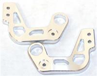 ST Racing CR01 Land Cruiser Bumper Brackets (2), Silver Aluminum