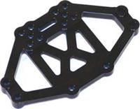 ST Racing CR01 Land Cruiser HD Servo Bed Plate, Black Aluminum