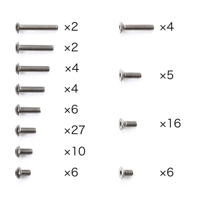 Tamiya TA08 Pro Titanium Screw Set
