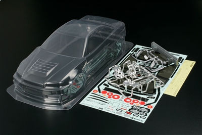 Tamiya Nismo R34 GT-R Body Set for TT-01 Chassis, Clear