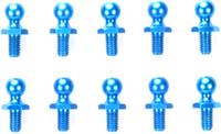 Tamiya 5mm Ball Connectors, Blue Aluminum (10)