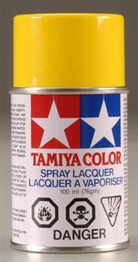Tamiya PS-6 Yellow Lexan Spray Paint, 3 Oz. Can