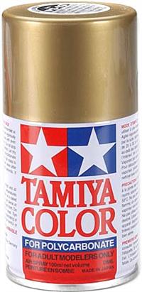 Tamiya PS-13 Gold Lexan Spray Paint, 3 Oz. Can