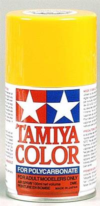 Tamiya PS-19 Camel Yellow Lexan Spray Paint, 3 Oz. Can