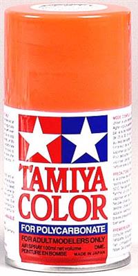 Tamiya PS-20 Fluorescent Red Lexan Spray Paint, 3 Oz. Can