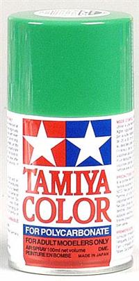 Tamiya PS-25 Bright Green Lexan Spray Paint, 3 Oz. Can