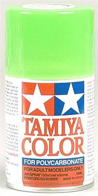 Tamiya PS-28 Fluorescent Green Lexan Spray Paint, 3 Oz. Can