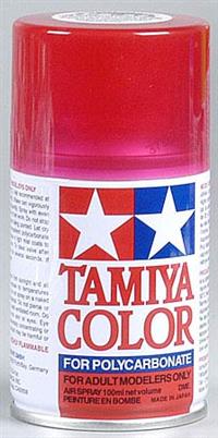 Tamiya PS-37 Translucent Red Lexan Spray Paint, 3 Oz. Can